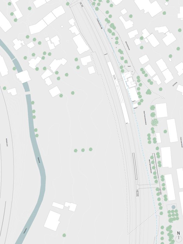 Situationsplan mit Bezug zur Landschaft