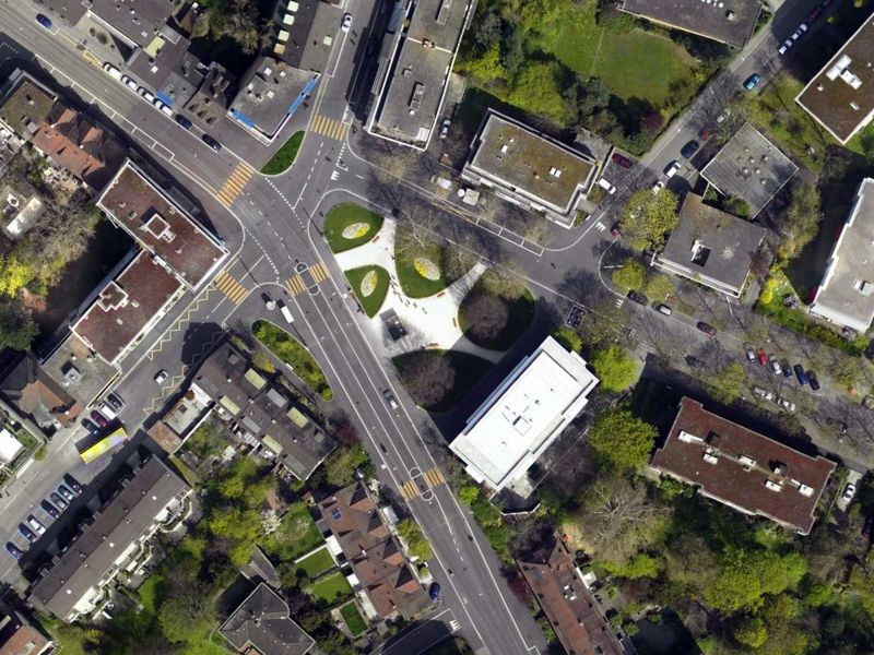 Der Platz nach der Umgestaltung