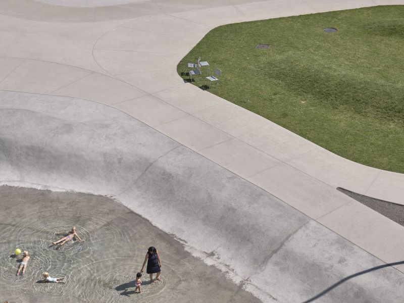 Planschbecken im Sommer