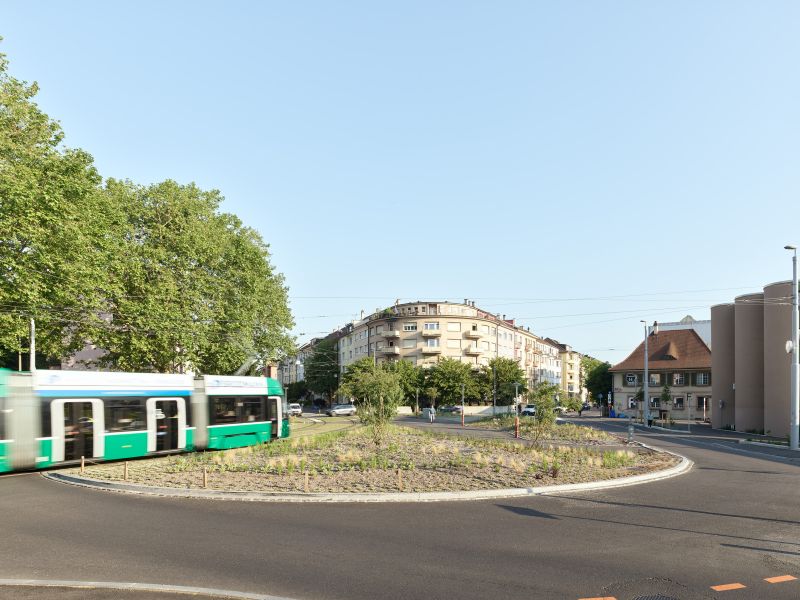 Platz am Viertelkreis nach Fertigstellung