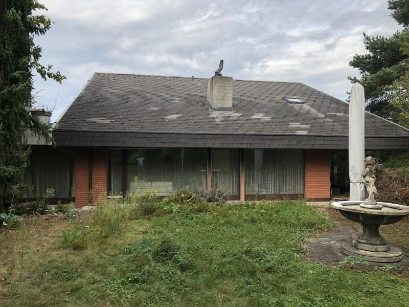 Ansicht vom Garten vor der Renovation