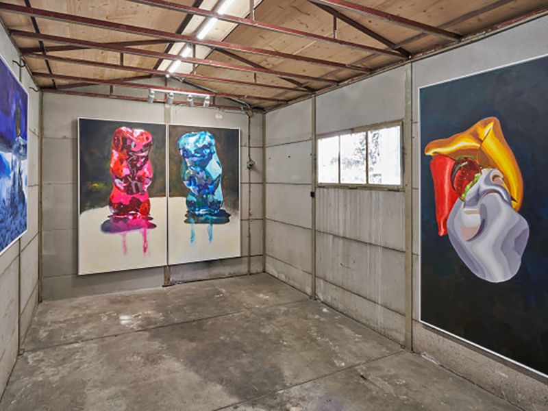 Kunstausstellung in der Garage